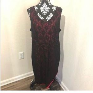 Torrid Black & Red laced dress